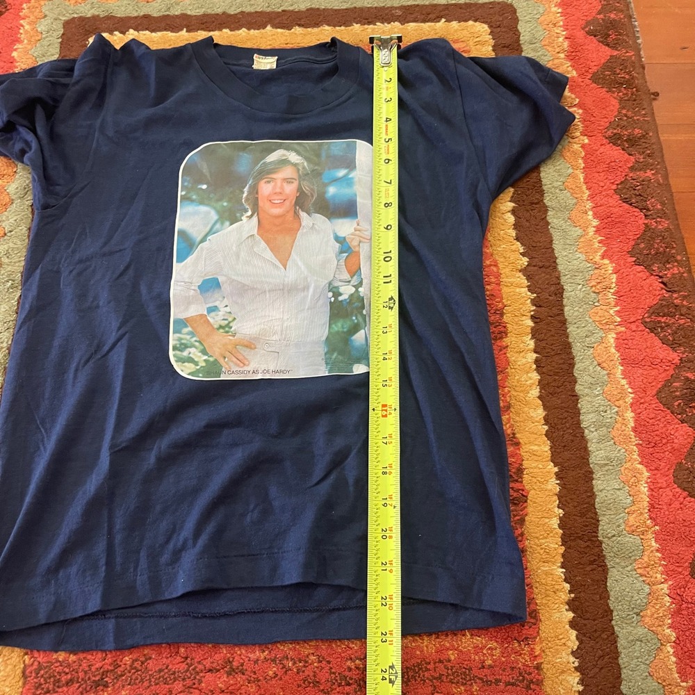 Vtg 78 Shaun Cassidy Joe Hardy TV Promo T Shirt Single Stitch Screen Stars USA S - Picture 11 of 11